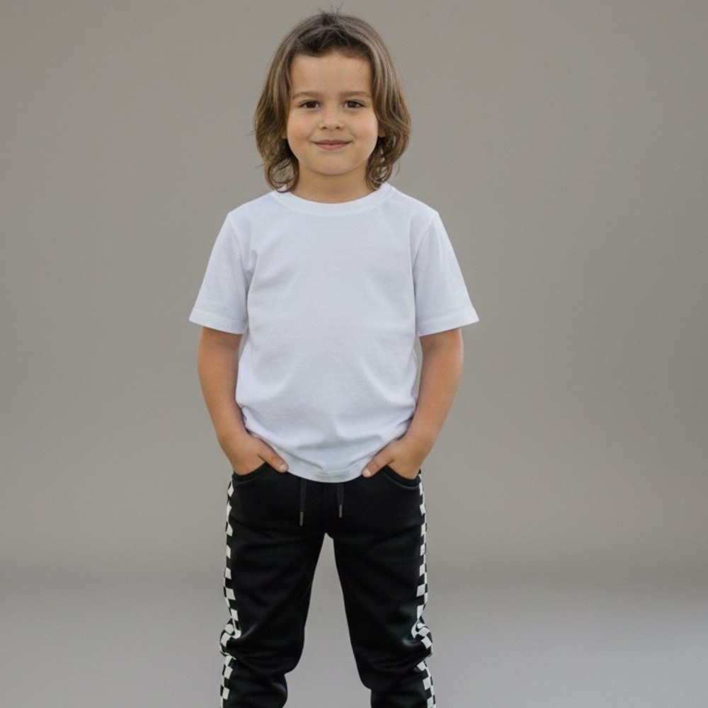 Chaser Black and White Checkered Pants size 6